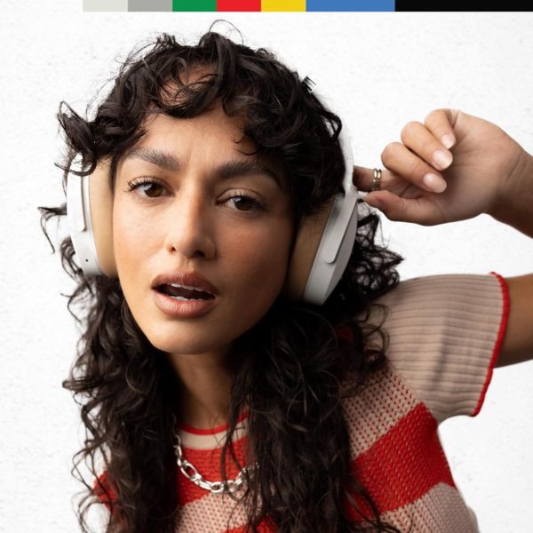 Skullcandy Hesh ANC Over-Ear Noise Cancelling Wireless Headphones, 22 Hr Battery, Microphone, Works with iPhone Android and Bluetooth Devices - Mod White - Image 5